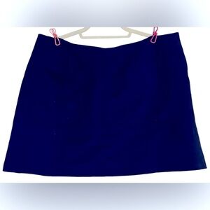 OLD NAVY Navy Blue Faux Suede Lined Mini Skirt, Size 14, GUC.